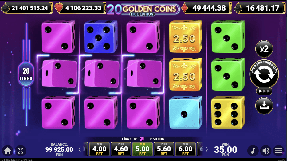 20 Golden Coins Dice Edition-gallery-0