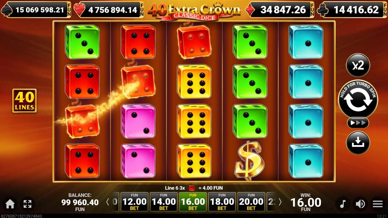 40 Extra Crown Classic Dice-gallery-1