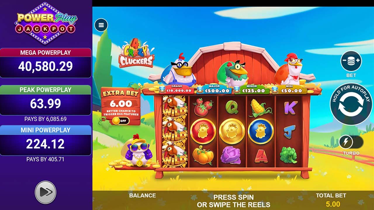 4 CRAZY CLUCKERS™ POWERPLAY JACKPOT-gallery-1